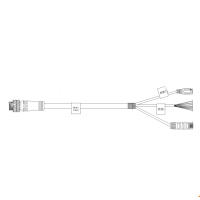 华睿科技 配套SS3000传感器IO电源线黑色5M CABIO-M12A12-XXRJP-05 货期2周