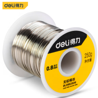 得力 DL395250G 松香芯锡丝0.8mm250g 99.3%含锡无铅 货期1周