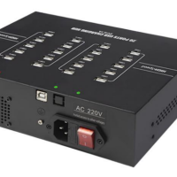 SIPOLAR A-220工业级20口 USB2.0集线器 单口2.1A 1.5米数据线 维保三年 货期两周