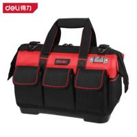 得力 DL430318 塑底工具包单肩手提维修电工收纳袋18寸 货期1周