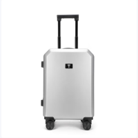 恒源祥 HYX8068 时尚拉杆箱 旅行箱拉链箱出差上学行李箱密码箱 21英寸 银色 货期1周