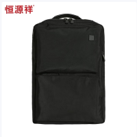 恒源祥 HYX0137 时尚简约双肩包 背包电脑包 42*30*13cm 黑色 货期1周