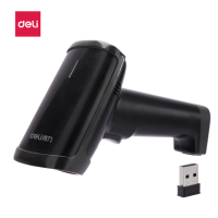 得力 14950W 无线-二维扫码枪 影像式商超快递医院仓库商品 复制 X12条码扫描枪 黑色