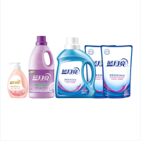 蓝月亮 81000417 2kg薰洁净洗衣液+1kg袋装*2+柔润樱花内衣专用洗衣液500g+2kg薰衣草柔顺剂