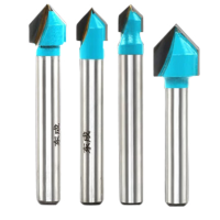 东成 木工铣刀 V型刀 (1/4×1/4)(1组20把)货期2周