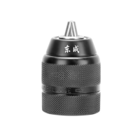 东成 10mm手紧式金属自锁钻夹头 3/8-24UNF-2B 适用范围(mm):0.8-10(1组5个) 货期2周
