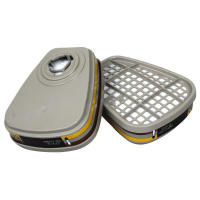 3M 6057CN滤毒盒 防有机蒸汽 二氧化碳 粉尘 搭配6200 6800防毒面罩使用 一对装 货期2周