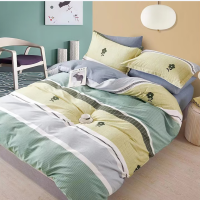 罗曼罗兰 全棉四件套 被套200*230cm 床单230*245cm 枕套48*74cm*2[新都时尚-4]