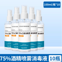 75% 酒精消毒喷雾家用杀菌 100ml/瓶 10瓶/组 不涉及维保