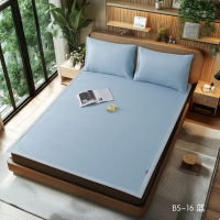 罗曼罗兰 冰感豆豆席三件套 席子:150*200cm 枕套:48*74cm *2[蓝]