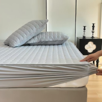 罗曼罗兰 CL001-150 加厚全棉床笠保护垫 150*200cm[浅灰色]