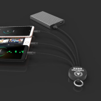 LOOMOO乐默 开瓶器一拖三充电线 LCB-150 黑色 货期1周