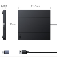 绿联USB外置移动光驱刻录机8倍速读一体 CM938-65701 保修一年 货期2周