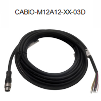 华睿科技 3000P电源线+网线 CABIO-M12A12-XX-03D IO电源线-黑色-3M 不涉及维保