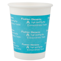 得力(deli) 纸杯250ml(9盎司)加厚一次性杯子 水杯/纸杯 100只装 9561 办公用品 蓝色