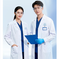 长袖白大褂 纽扣款 2XL 耐腐蚀防护