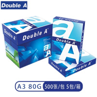 达伯埃 Double A 80g A3 复印纸 5包/箱 500张/包(2500张)