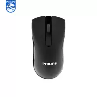 飞利浦SPK7211BSC 鼠标 无线鼠标 办公鼠标无线 低音鼠标 充电鼠标 人体工学 黑色