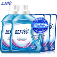 蓝月亮 深层洁净洗衣液套装 薰衣草香 2kg瓶装*2+1kg补充装*3 强效去污