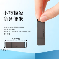 ThinkPlus联想 256GB USB3.1U盘 TU100系列 商务金属闪存优盘 灰色