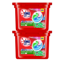 奥妙(OMO)三合一洗衣凝珠66颗(33*2盒) 桉树香 浓缩洗衣液持久留香除菌除螨