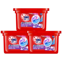 奥妙(OMO)三合一洗衣凝珠54颗(18*3盒) 薰衣草 浓缩洗衣液持久留香除菌除螨