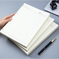 嘉然恒 活页本替换内芯4孔活页纸适用A4活页笔记本本子记事本替芯加厚纸张空白内芯