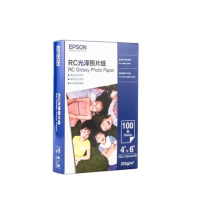 爱普生(EPSON) S450386 RC光泽照片纸 6英寸/4R/100张证件照/生活照//照片墙/手账/小报打印