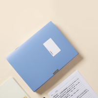 晨光(M&G)A4经济型档案盒文件收纳整理 耐用牢固粘扣 A4文件盒资料盒 背宽35mm 蓝色ADM95288B2 1个