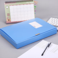 晨光(M&G)A4/55mm蓝色粘扣档案盒PP文件盒资料盒/财务凭证收纳盒单个装ADM94814B1