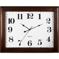 家用大尺寸客厅挂墙钟表石英钟方形简约现代挂钟时钟静音免打孔 巨大号100*80厘米 长方形