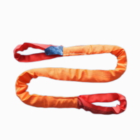 冠航国标工业双扣柔性吊装带环形吊带起重3/5/10吨圆形软吊车吊树吊绳 国标3吨4米