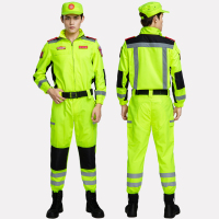 春秋救援工作服男装透气耐磨道援抗震救灾应急救援作训服 蓝色