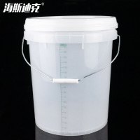 海斯迪克 HKL-267 透明刻度桶 20L全透明1个