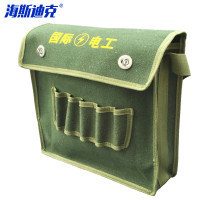 海斯迪克 HKCL-155 加厚电工包水暖维修工具包 绿边 特大号35*45
