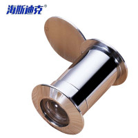 海斯迪克 HKYC-53 防盗门猫眼 16/26mm门镜 高清玻璃镜片200度广角 银色门径26mm门厚46-76mm