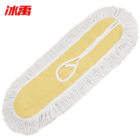 冰禹 尘推平板拖把排拖 黄色90cm单个替换布(不含铁架)BYlj-275/个