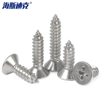 海斯迪克gnjz-7207 不锈钢十字槽自攻螺丝钉平头GB846 ST2.9×30 100个