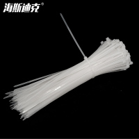 海斯迪克gnjz-1159 白色尼龙扎带 5*400mm国标 实宽4.6mm(250条)