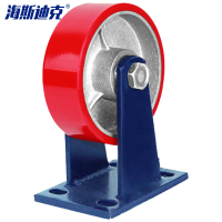 海斯迪克 HKT-12 超重型轮子 PU轮手推车轻音脚轮 定向轮8*2寸(载重1000KG)