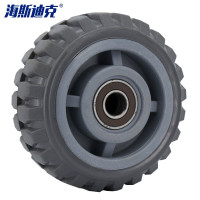 海斯迪克 HK-780 风火轮聚氨酯脚轮 耐磨轻音重型工业轮子 5寸单轮1个