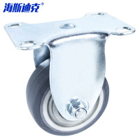 海斯迪克 gnjz-106 耐磨减震 碳钢轴承滚轮 3寸定向轮[蓝/灰颜色随机]