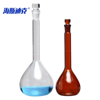 海斯迪克 HKCL-369 容量瓶A级 加厚透明高硼硅玻璃量瓶 定量定容瓶白量瓶 250ml透明