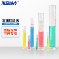 海斯迪克 HKQS-159 玻璃量筒 刻度量筒 高透明度实验室器具 250ml(1个)