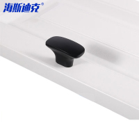 海斯迪克 HKSY-84 黑色美式锌合金拉手 现代简约抽屉拉手 999-单孔[4个]