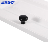 海斯迪克 HKSY-84 黑色美式锌合金拉手 现代简约抽屉拉手 1737-单孔[4个]