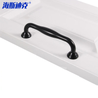 海斯迪克 HKSY-84 黑色美式锌合金拉手 现代简约抽屉拉手 1734-96mm[2个]