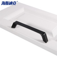 海斯迪克 HKSY-84 黑色美式锌合金拉手 现代简约抽屉拉手 983-128mm[2个]
