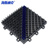 海斯迪克HKxy-45 室外三合一除尘地垫 1㎡ 单刷灰块蓝刷