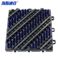 海斯迪克HKxy-45 室外三合一除尘地垫 1㎡ 三刷灰块蓝刷